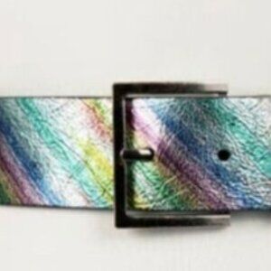 Kurt Geiger Iridescent Rainbow Belt